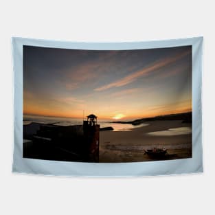 Cullercoats Lifeboat Station Sunrise Tapestry