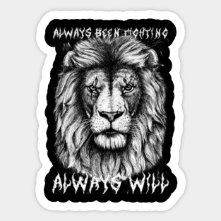 Lion Motivational Quotes Stickers Teepublic