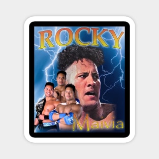 90s Bootleg Style Rocky Maivia Tribute Magnet