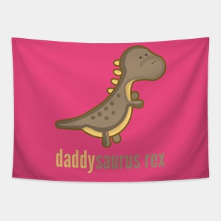 Daddysaurus Rex T-Shirt Dinosaur Family Shirts Tapestry