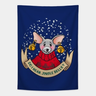 Do I hear Jingle Bells? - Christmas Mouse Tapestry