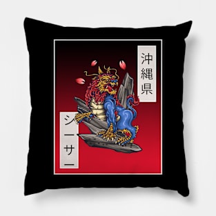 Japanese dragon Pillow