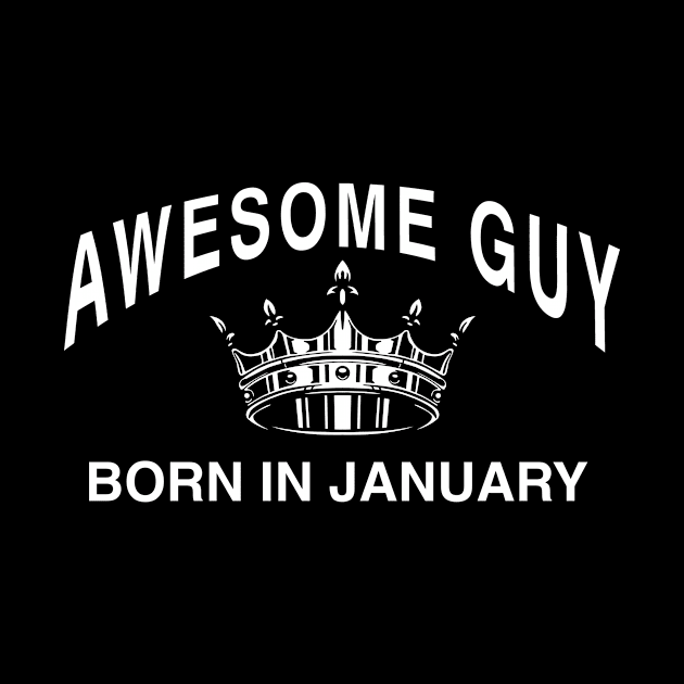 Awesome guy born in January. Birthday gift idea by aditchucky
