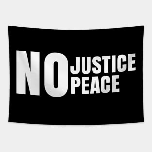 No Justice No Peace, Black Lives Matter, George Floyd, Peaceful Protest Tapestry