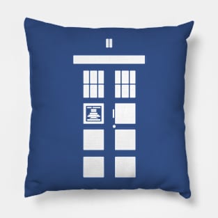 Minimal TARDIS Pillow