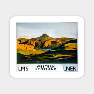 Vintage Travel - Western Scotland Magnet