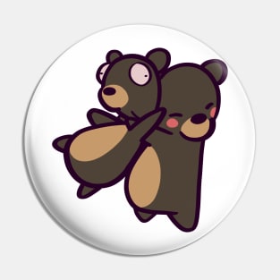 Black Bear Hug Pin