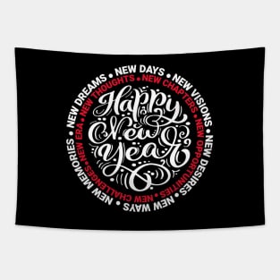 Happy New Year Motivational Tapestry