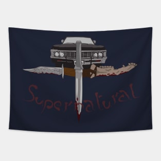 Supernatural Weapons Tapestry