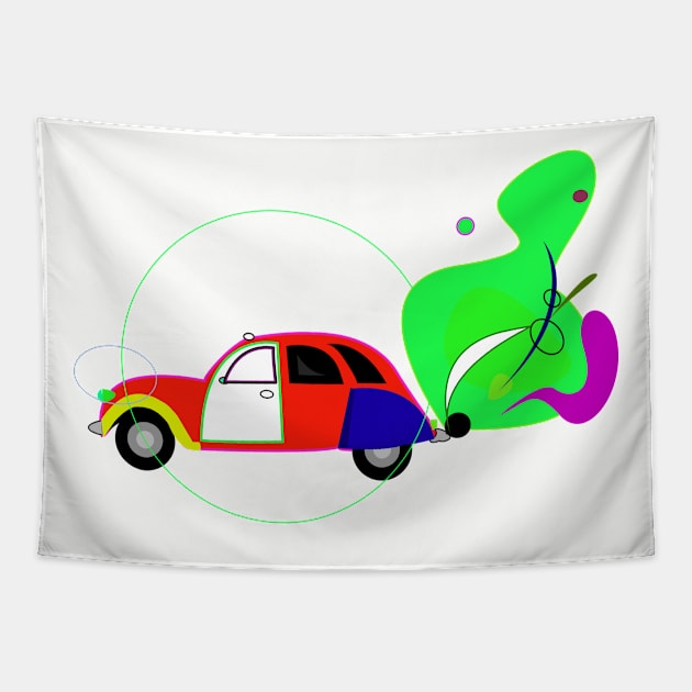 color car Tapestry by momomoma