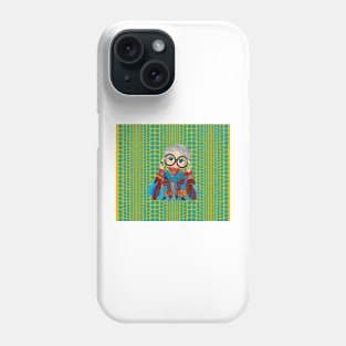 A chic Turquoise Iris Apfel inspired Items Phone Case