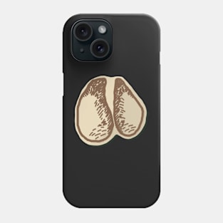 Cow Track Woodcut Phone Case