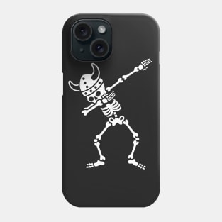 Skeleton Dab Dabbing Viking Phone Case