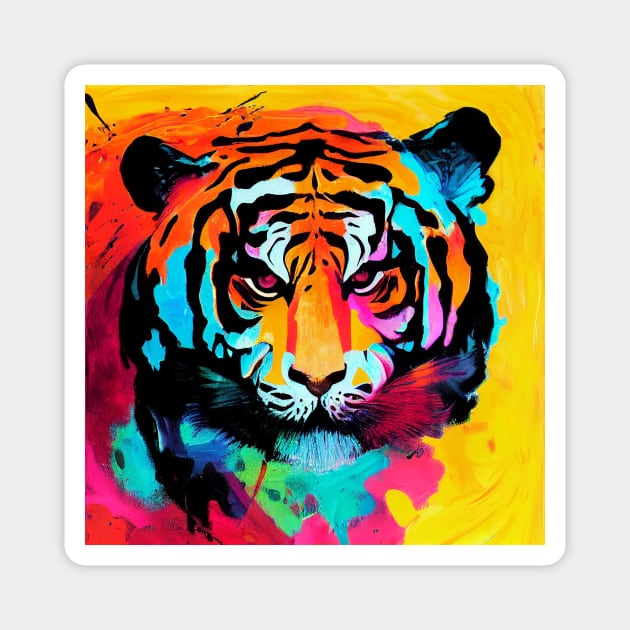 Tiger Tiger Magnet by n23tees