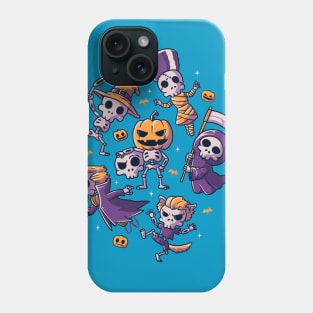 Halloween Skulls Cute Spooky Skeletons Phone Case