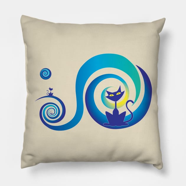 Ipnocat Pillow by HagalArt