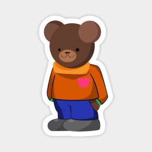 bumbbear orange Magnet