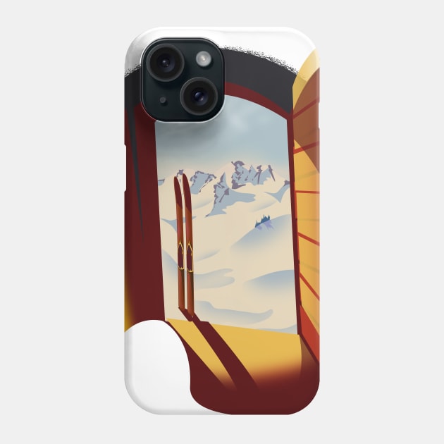 Ski Phone Case by nickemporium1