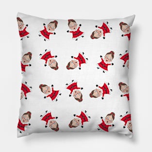 Whirling Mrs Claus Pillow