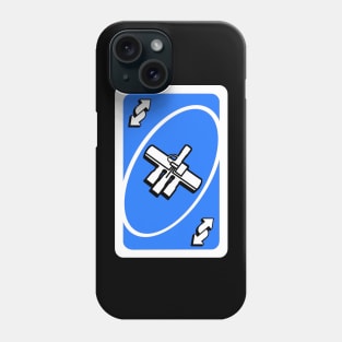 HVAC Reversing Valve on Uno Reverse Card (Blue) Phone Case