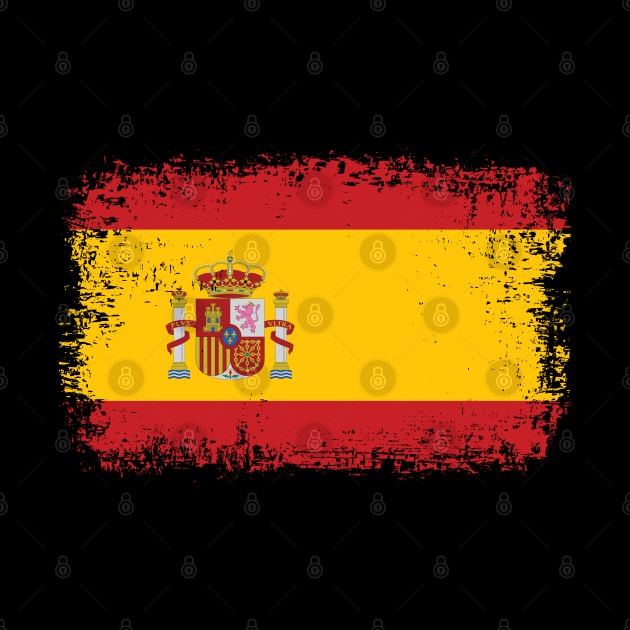 Spanish Flag Gift Idea Proud Grunge Design by Macphisto Shirts