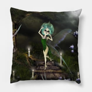 Sweet little dark fairy Pillow