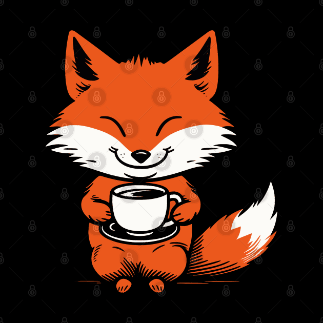 Brewed Obsession: Caffeine Addict Fox by Kibo2020