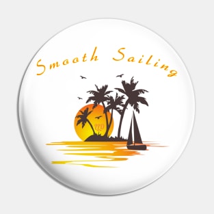 Sailing at Sunset Pin