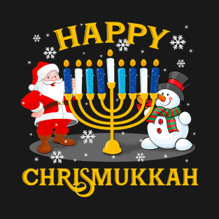 Happy Chrismukkah Funny Hanukkah Christmas Jewis T-Shirt