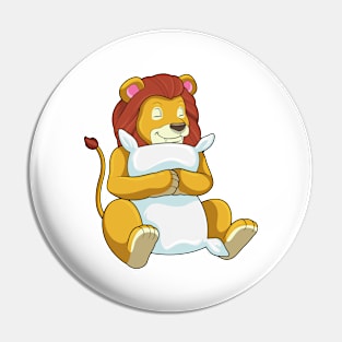 Lion at Sleeping with Pillow Pin