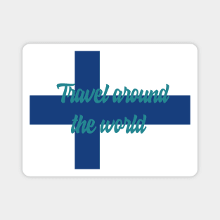 Travel Around the World - Finland Magnet