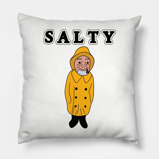 Salty Old Sailor Pillow by Alissa Carin