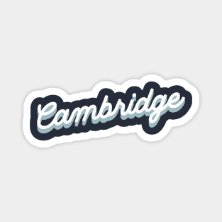 Cambridge cursive script Magnet