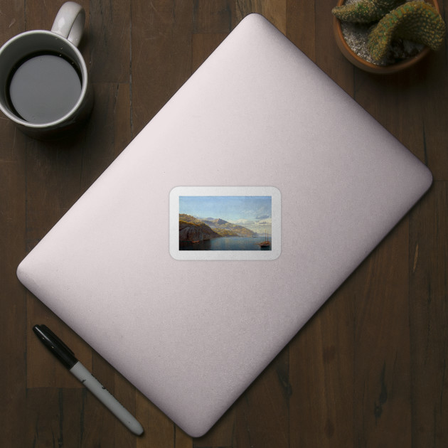 John Brett Massa Bay Of Naples Pre Raphaelite Brotherhood Sticker Teepublic