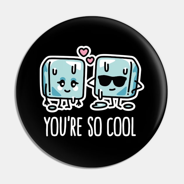 You're so cool Cube ice lovers pun Kawaii couple Pin by LaundryFactory