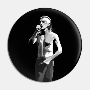 Abstract maynard-Black and White Pin