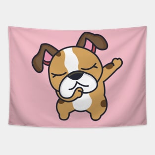 Dabbing French Bulldog Cute Dog cartoon Tapestry