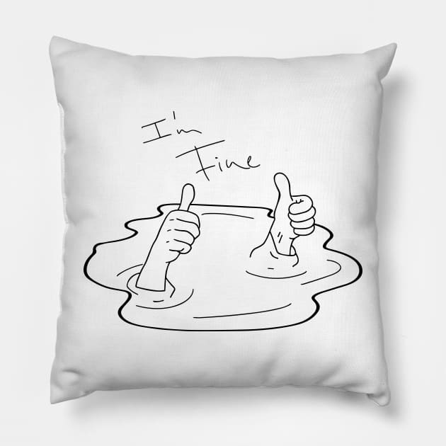 Estaré bien :) Pillow by Pahu Design