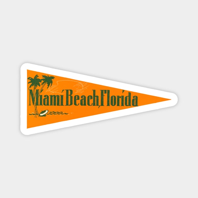 1940's Miami Beach Florida Magnet by historicimage