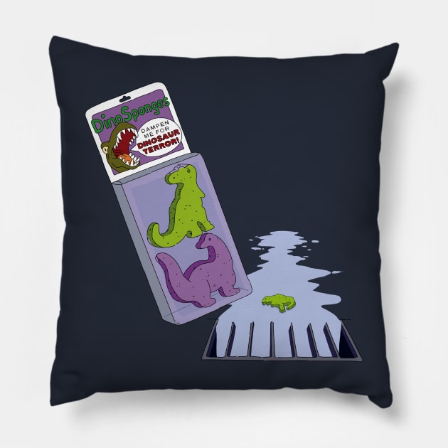 Dino Sponges 02 Pillow by TeeAguss