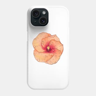 Flower with Water Droplets Phone Case