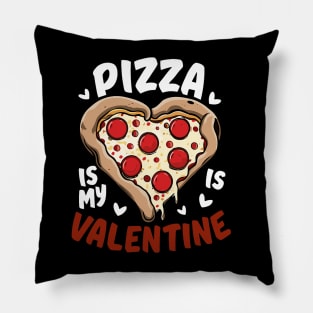 Pizza Is My Valentine Funny Valentines Day Heart Shape 2024 Pillow