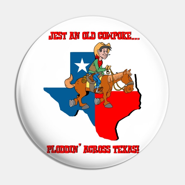 Texas Cowpoke Pin by AceToons