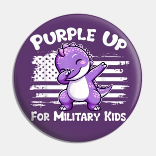 Purple Up For Military Kids Pin