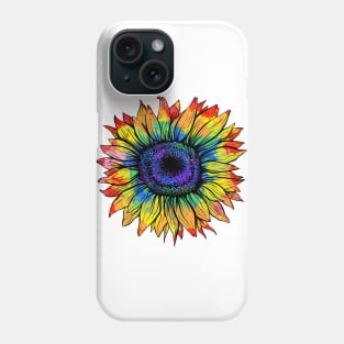 Tie Dye Sunflower Phone Case