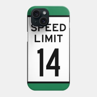 Speed Limit 14 mph Phone Case