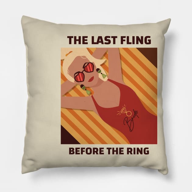 THE LAST FLING BEFORE THE RING Pillow by TheAwesomeShop