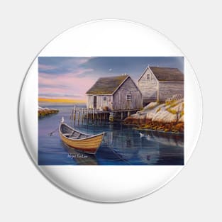 Peggys Cove Sunset Pin