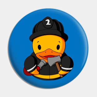 Fireman Rubber Duck Pin