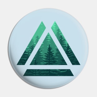 Natural Triangle Pin